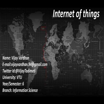 IoT and Its Applications | PPTX