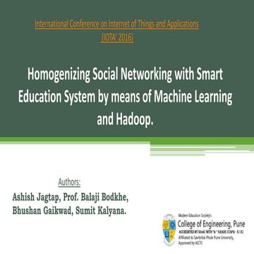 IOTA 2016 Social Recomender System Presentation.