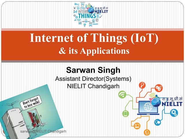 Internet of Things (IoT) and its applications