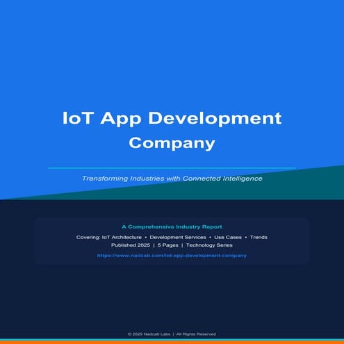 Comprehensive IoT App Development: Architecture, Use Cases & Trends | PDF