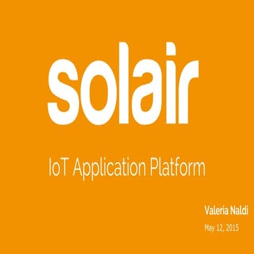 Iot application platform
