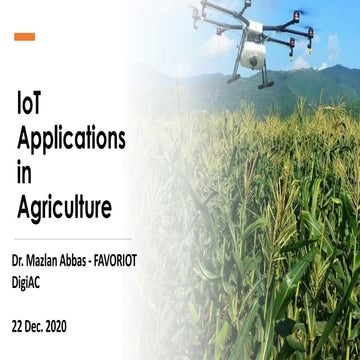 IoT Applications in Agriculture