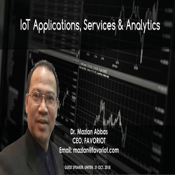  IoT Applications, Services & Analytics
