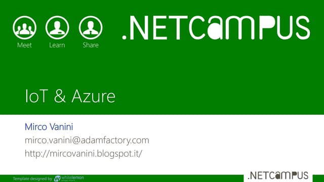 INTERNET OF THINGS & AZURE