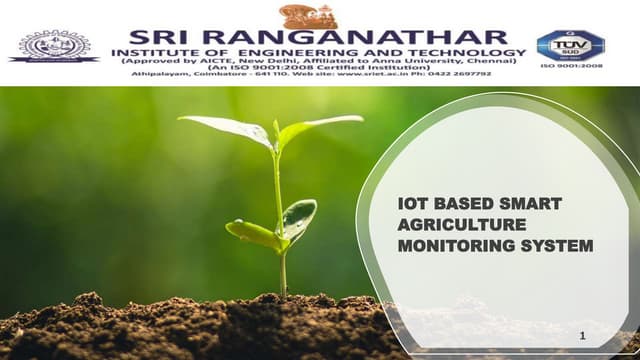 IOT based smart agriculture monitoring.pptx