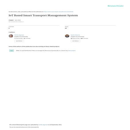 Iot based smart transport management system