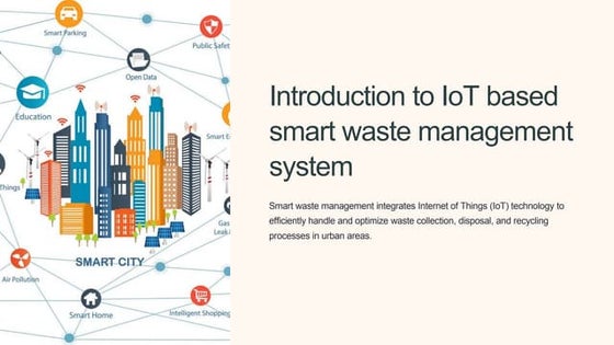IoT Based Intelligent Bin For Smart Cities | PPT