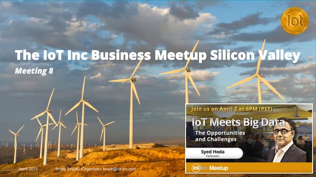 IoT Meets Big Data: The Opportunities and Challenges by Syed Hoda of ParStream