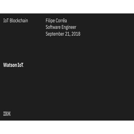 IBM IoT Blockchain