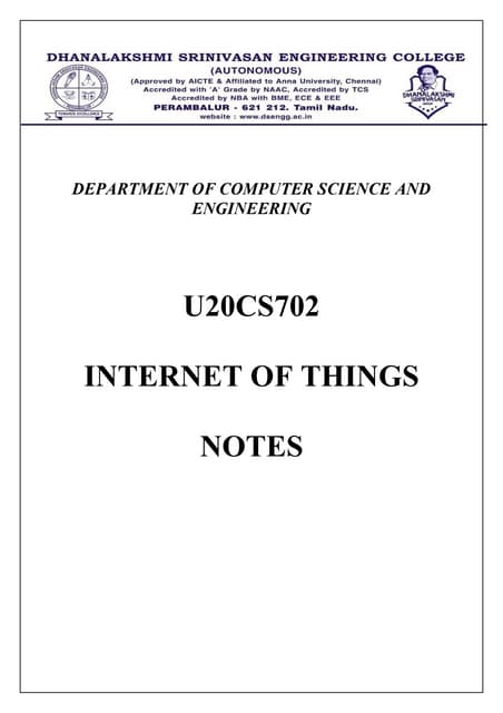IOT COMPLETE NOTES.pdf Internet of Things