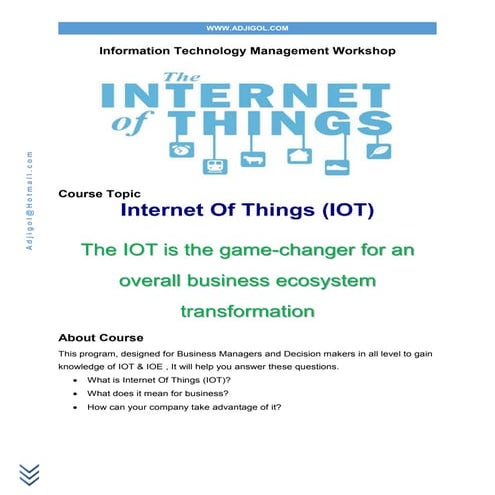 Iot course outlook