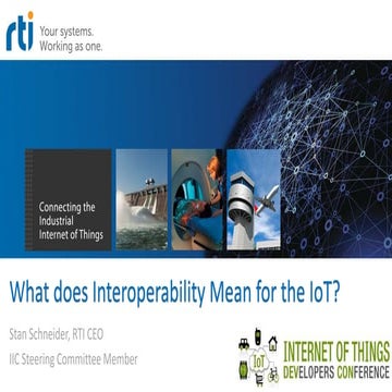 What Does Interoperability Mean for the IoT?