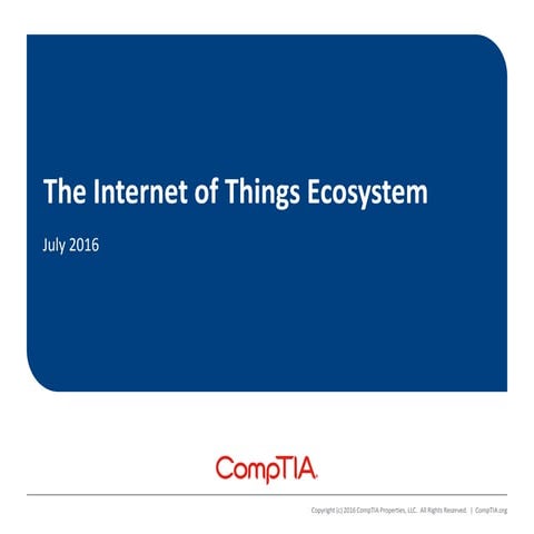 Internet of Things Ecosystem 