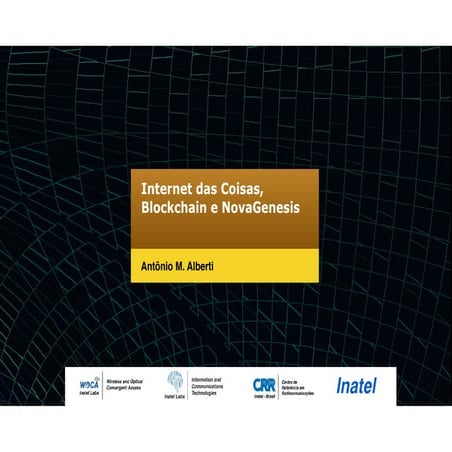 Internet das Coisas, Blockchain e NovaGenesis