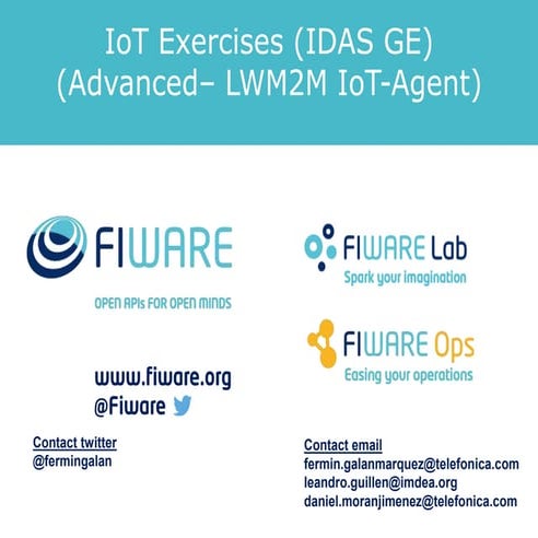 Fiware Developers Week Iot exercises (Advanced)