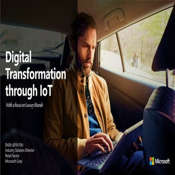 Digital Transformation through IoT