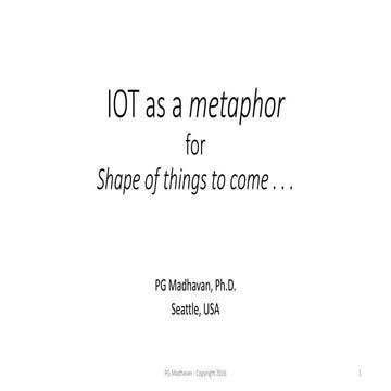 IoT as a metaphor!
