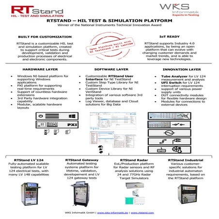 RTStand User Interface for NI TestStand | PDF
