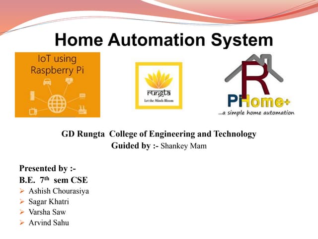 Iot home automation  varsha,ashish,sagar,arvind