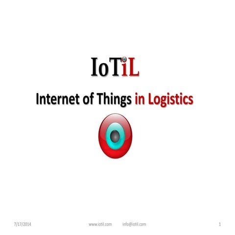 IoTiL (Internet of Things in Logistics)