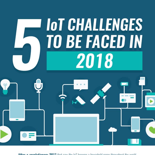 5 IoT challenges to be faced in 2018- Infographic