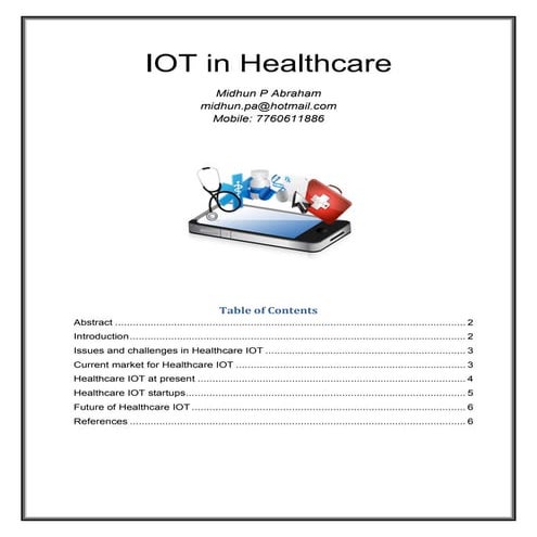 IOT in healthcare