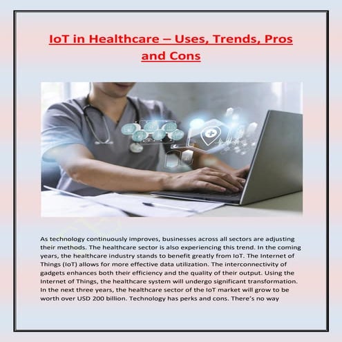 The Importance of IoT in Healthcare. | PDF