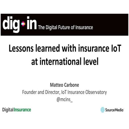 IoT insurance lessons learned