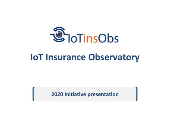 IoT Insurance Observatory 2020