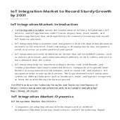 IoT Integration Market