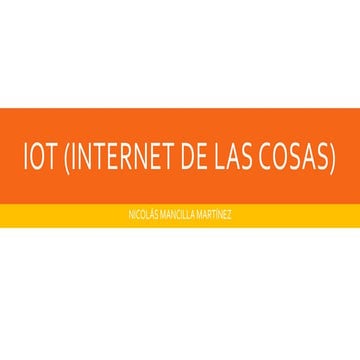 Iot (internet de las cosas)
