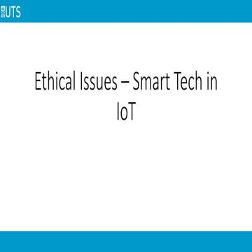 Ethical issues in internet of things