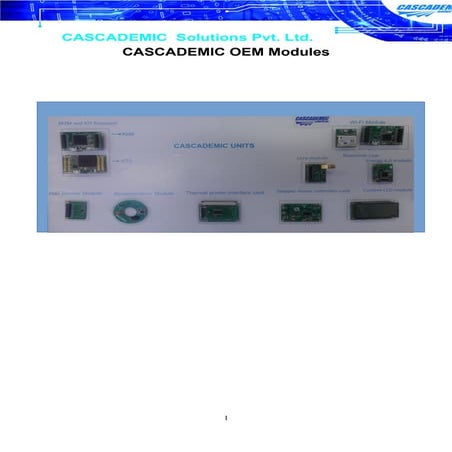 IoT & M2M Modules - CASCADEMIC Solutions