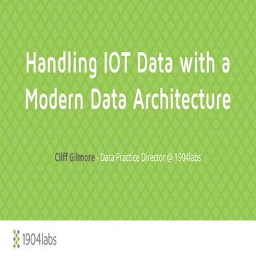 IOT meetup presentation