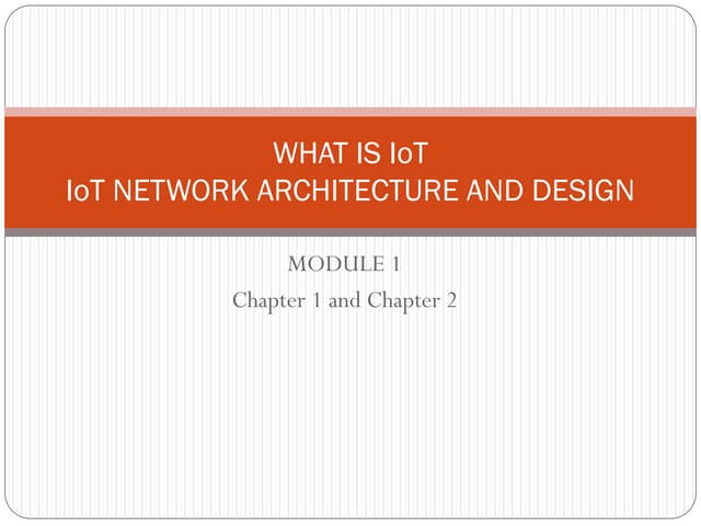 Internet of things understand the basics