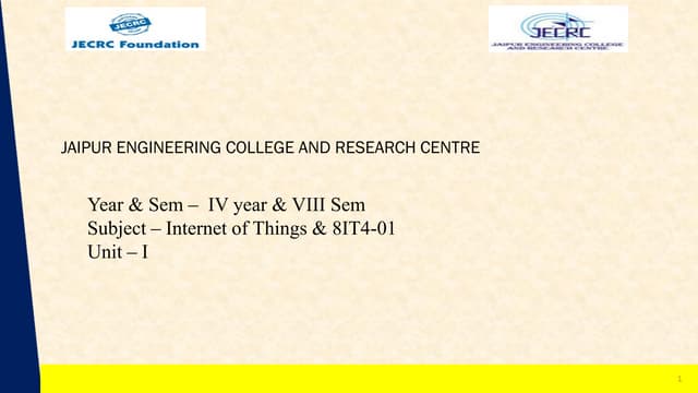 IOT Notes  Unit 1.pdf Internet of Things