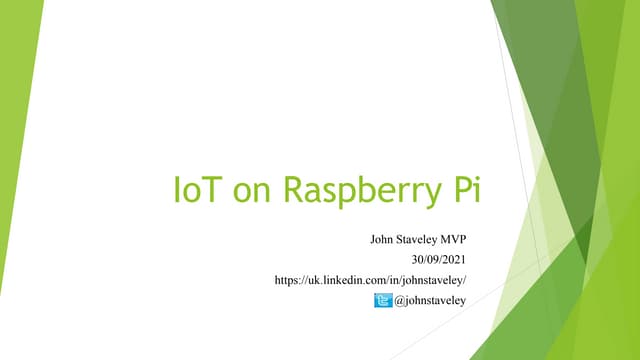 IoT on Raspberry Pi