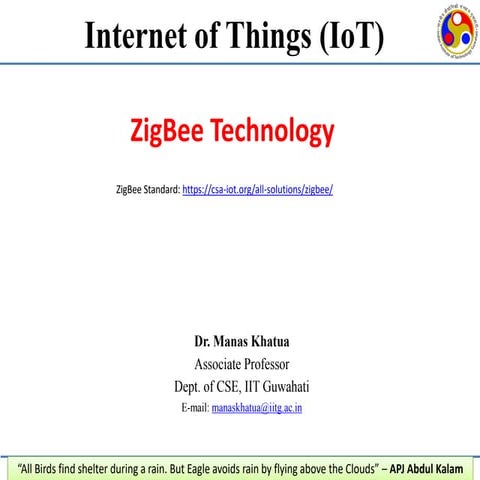 Comprehensive Overview of ZigBee Technology in IoT Applications | PDF