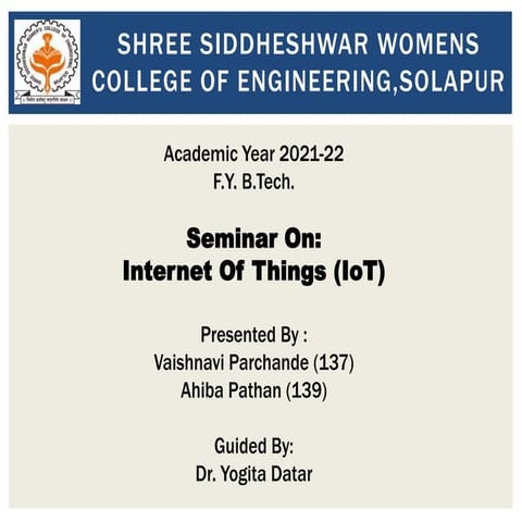 Internet Of things (IoT) ppt