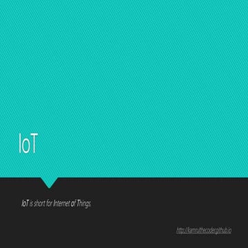 IoT (Internet of Things)  by kamrul.net