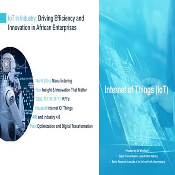 Dr Mike Sishi- Manager: ICT Infrastructure at Rand Refinery