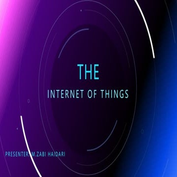 Introduction The Internet of Thing (IOT)