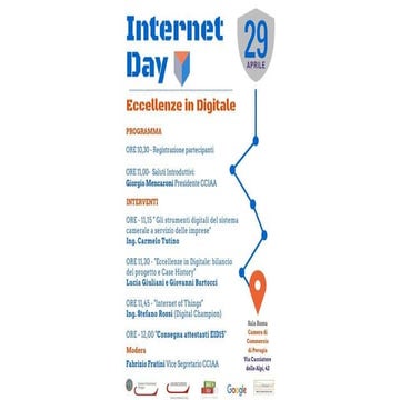 Internet of Things - Internet day - Camera Commercio Peugia