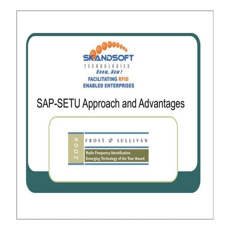 IoT SAP SETU Middleware Integrated Approach
