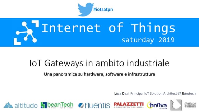 IoT Saturday PN 2019 - Eurotech