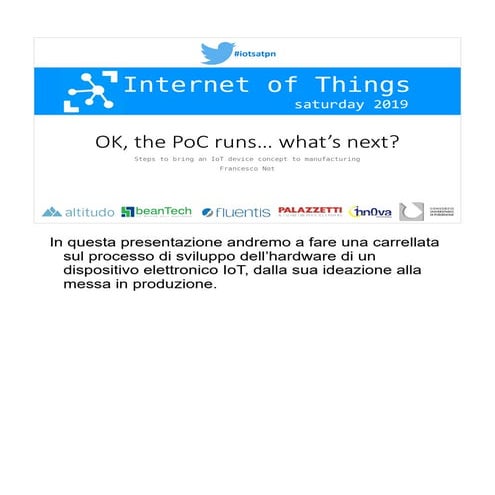 IoT Saturday PN 2019 - S8-6 Francesco Not