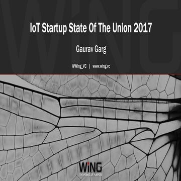 IoT Startup State of The Union  