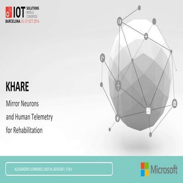 Iotswc2016 - Microsoft - Healthcare track - lombardi - KHARE