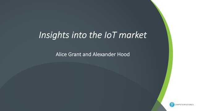 Insights into the IoT market