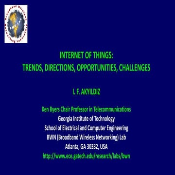 Iot tunisia forum 2017    internet of things trends_directions and opportunit...